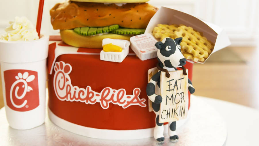 Chick Fil A Fondant Cake Wallpaper