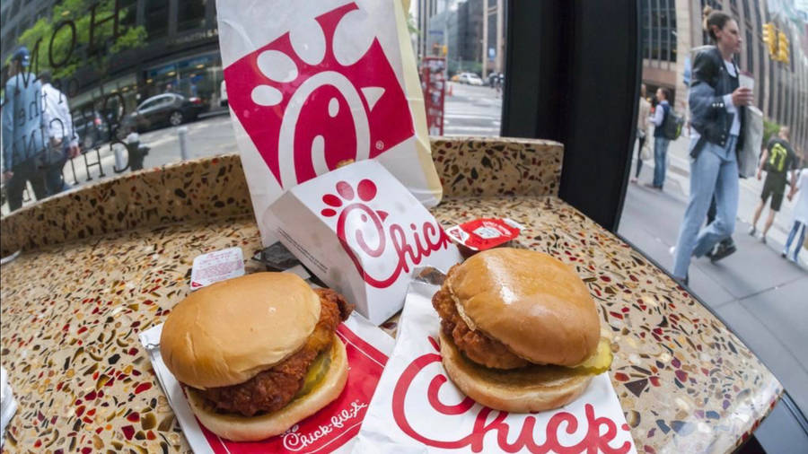 Chick Fil A In Fish Eye Wallpaper