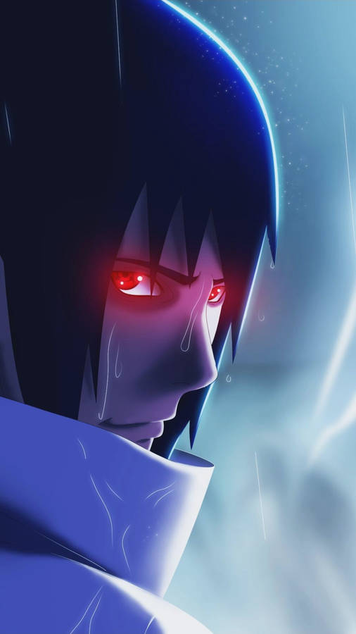 Chidori Sasuke Red Eyes Wallpaper