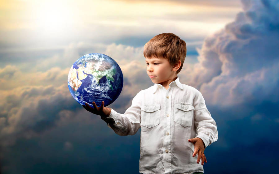 Child Symbolizing World Peace Wallpaper