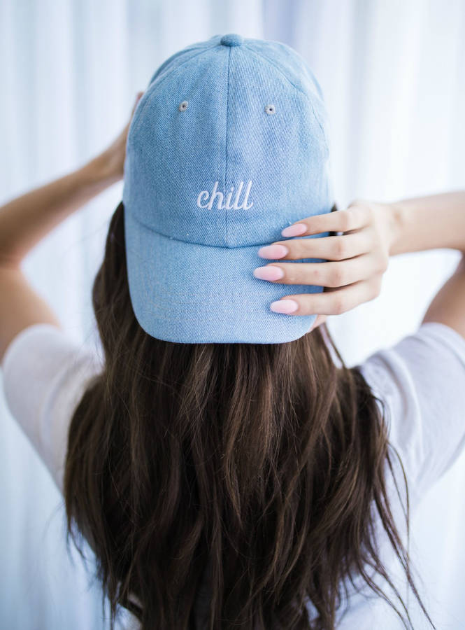 Chill Blue Cap Instagram Profile Wallpaper