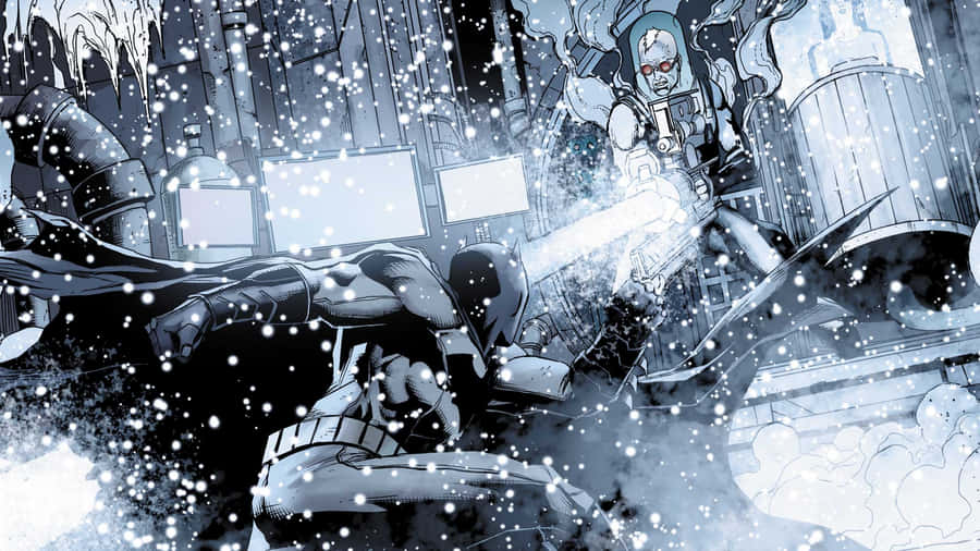 Chilling With Mr. Freeze - Experience The Icy Stare Of Gotham's Coldest Villain Wallpaper