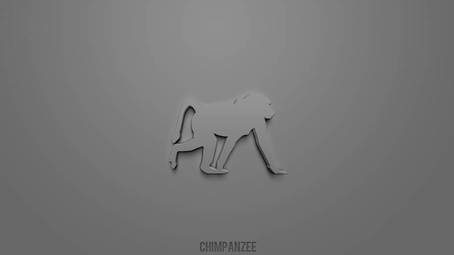 Chimpanzee 3d Icon Wallpaper