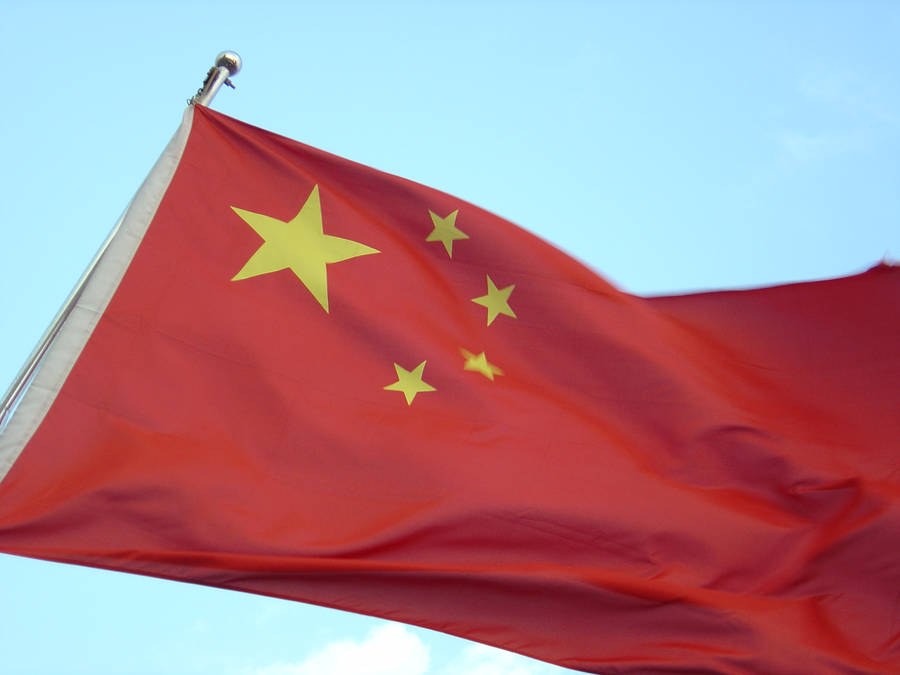 China Flag Sky Wallpaper