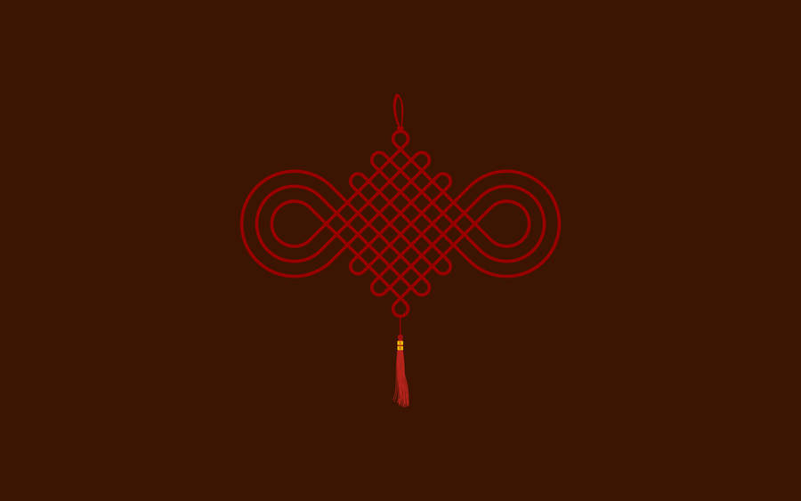 Chinese Knot Minimalist Ipad Wallpaper