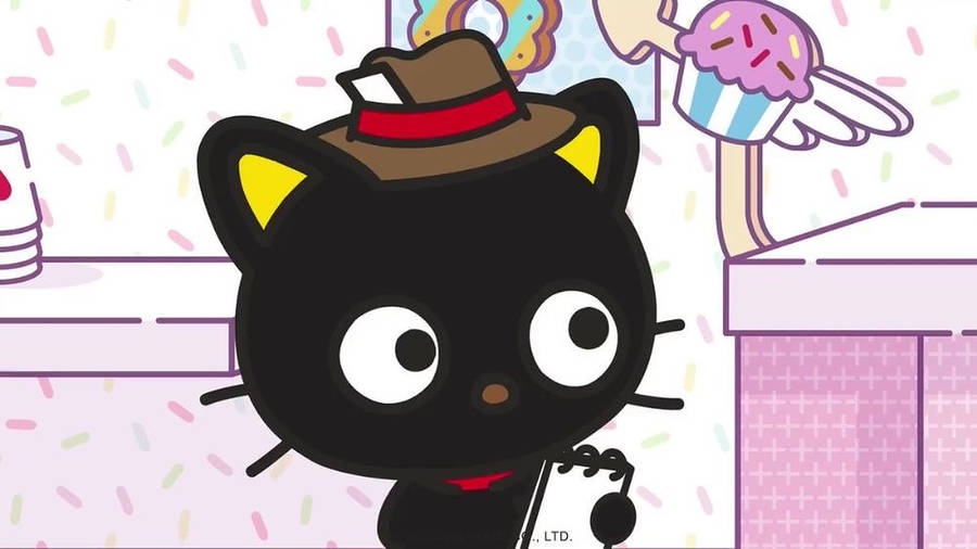 Chococat Ice Cream Store Wallpaper