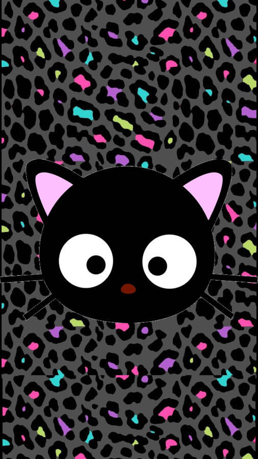 Chococat Zebra Neon Print Wallpaper