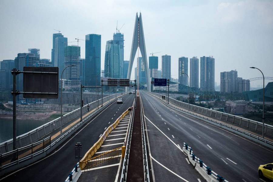 Chongqing China Highway Bridge Wallpaper