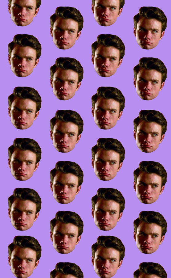 Chris Colfer Purple Aesthetic Wallpaper