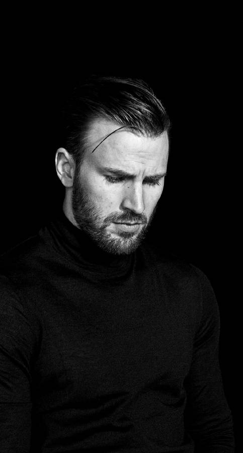 Chris Evans Monochrome Photography Wallpaper