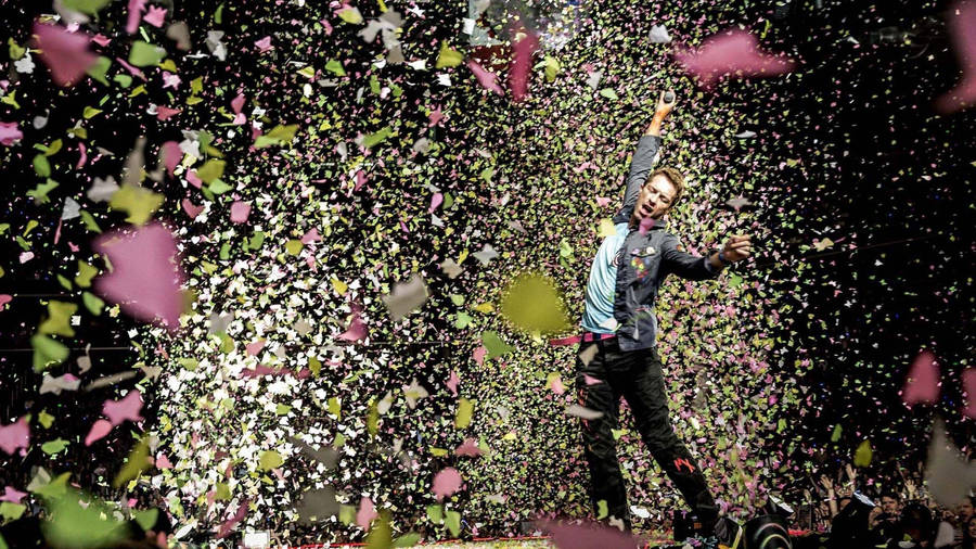 Chris Martin Confetti Wallpaper