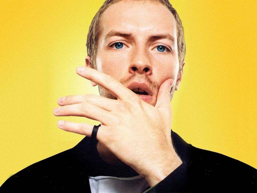 Chris Martin Yellow Profile Wallpaper