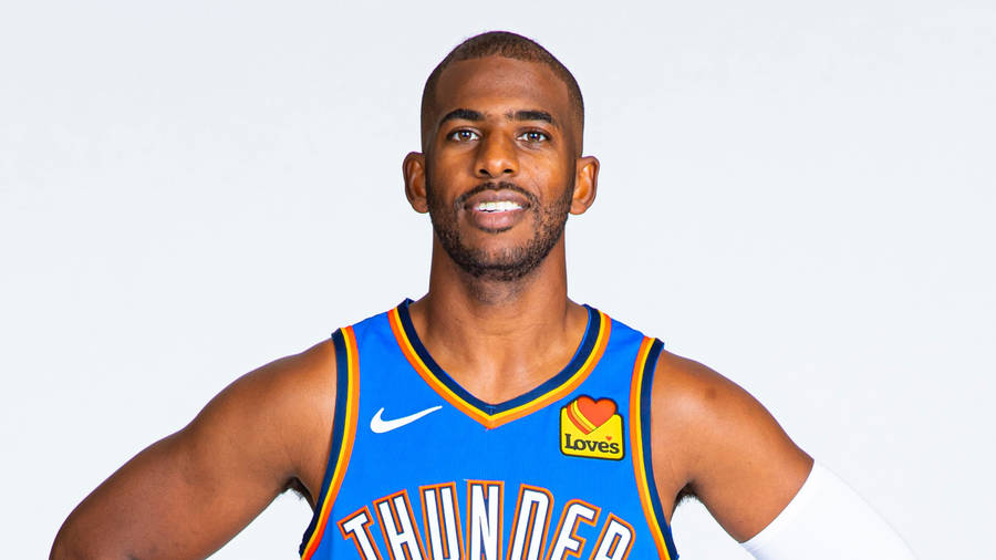 Chris Paul Okc Blue Jersey Wallpaper