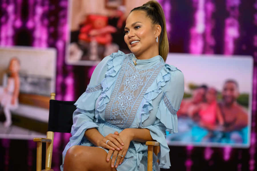 Chrissy Teigen Interview Set Wallpaper