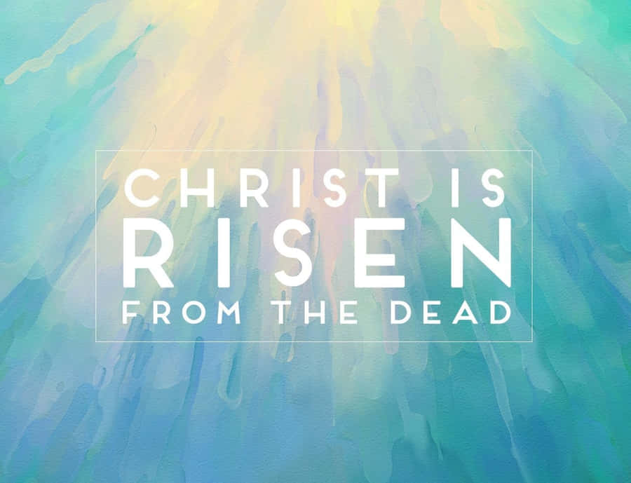 Christ Is Risen From The Dead Minimalist Wallpaper