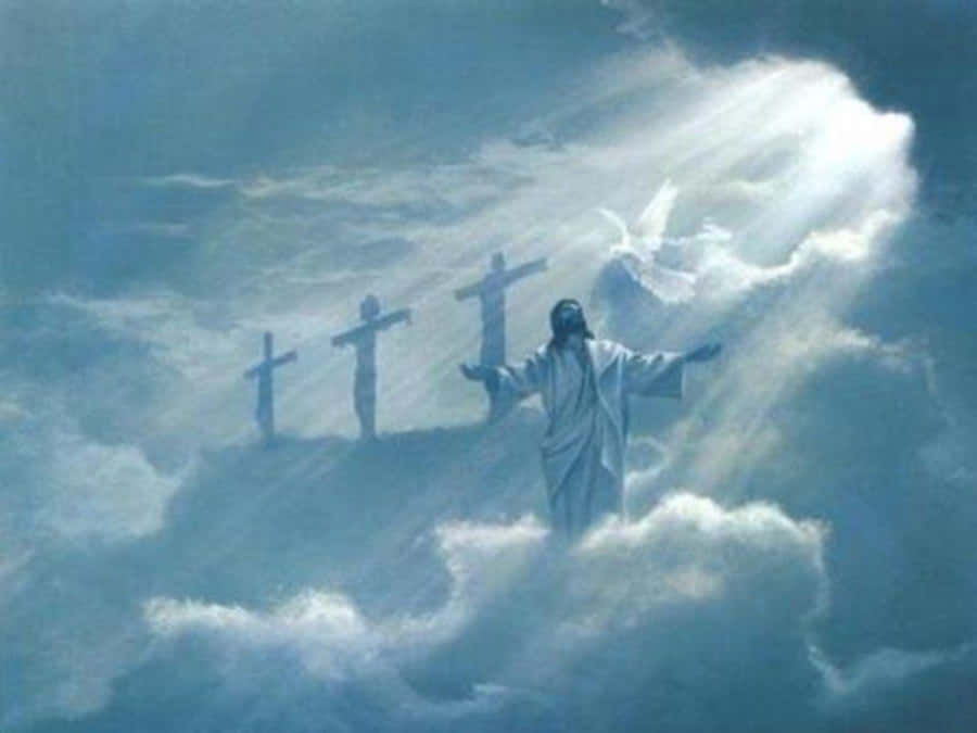 Christ Is Risen So That We May Be Victorious Wallpaper