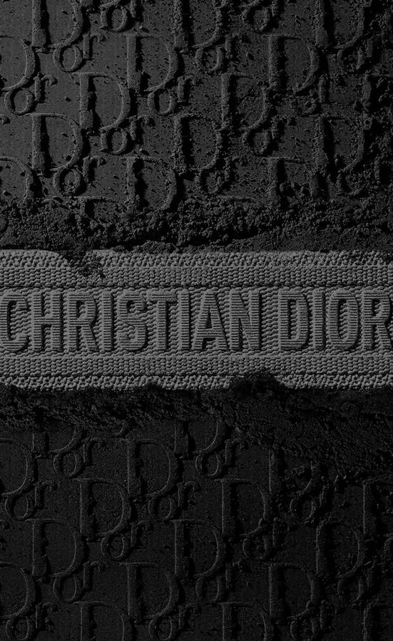 Christian Dior Black Designer Logo Wallpaper