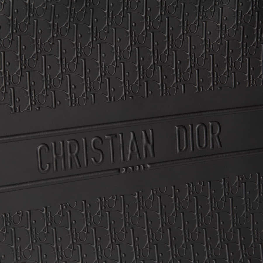 Christian Dior Embossed Logo Texture Wallpaper