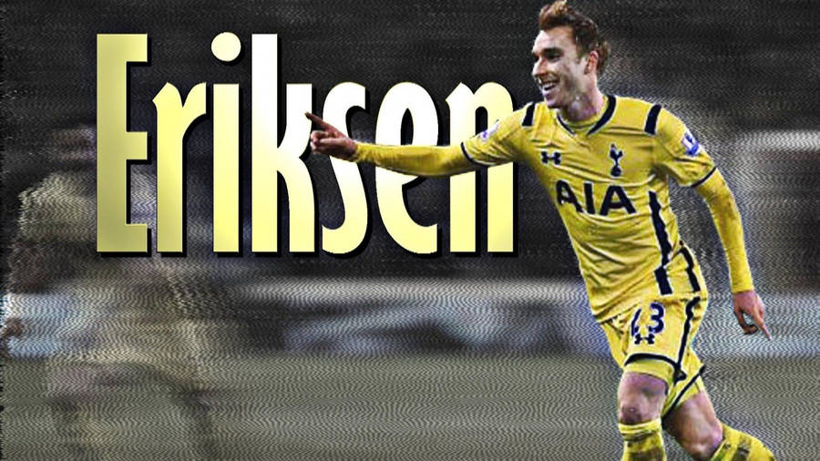 Christian Eriksen In Yellow Jersey Wallpaper