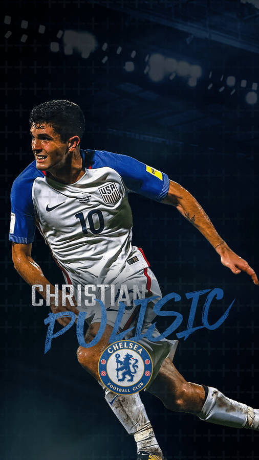 Christian Pulisic With Name Wallpaper