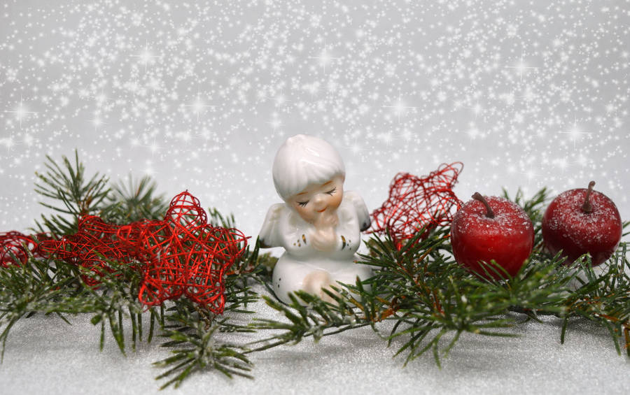 Christmas Angel Ornament Wallpaper