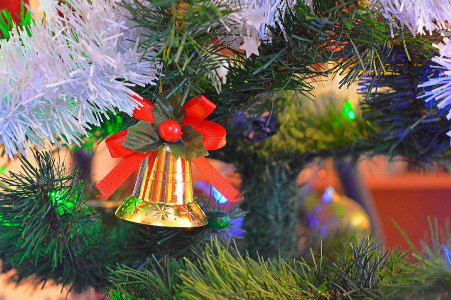 Christmas Bell Decoration Wallpaper