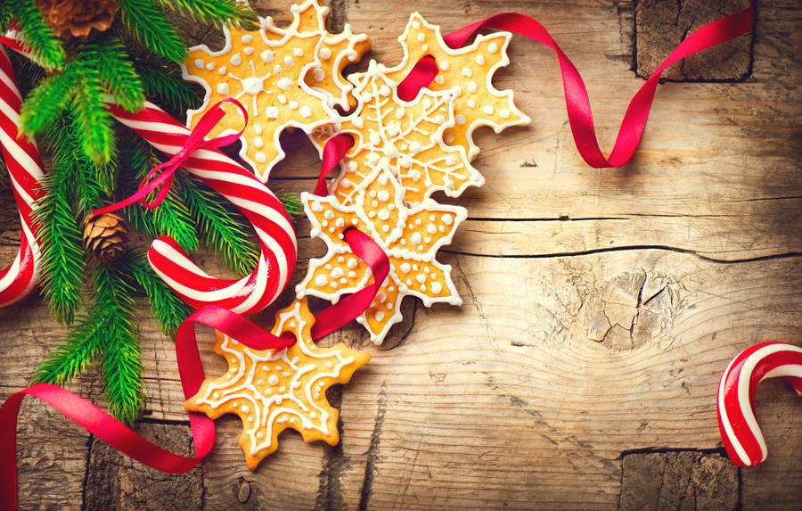 Christmas Cookies And Candies Wallpaper