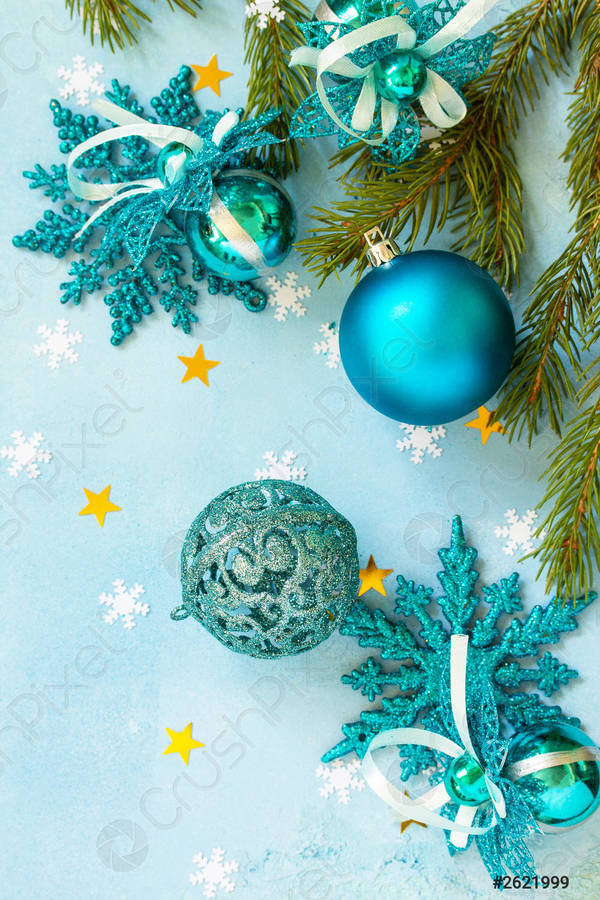 Christmas Green Ball Iphone Wallpaper