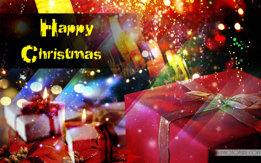 Christmas Laptop Greetings Wallpaper