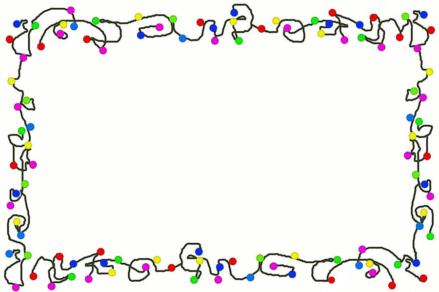 Christmas Lights Border Clipart Wallpaper