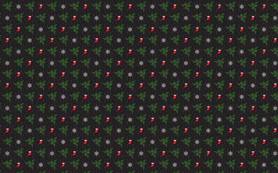 Christmas Patterns Razer 4k Wallpaper