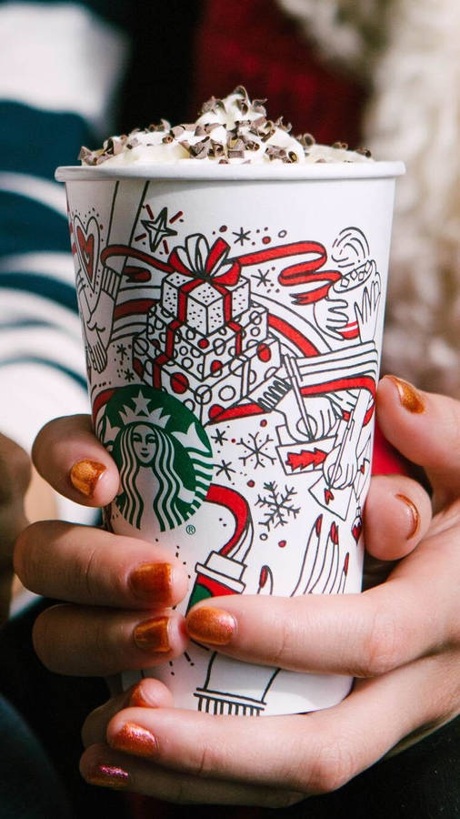 Christmas Starbucks Iphone Wallpaper