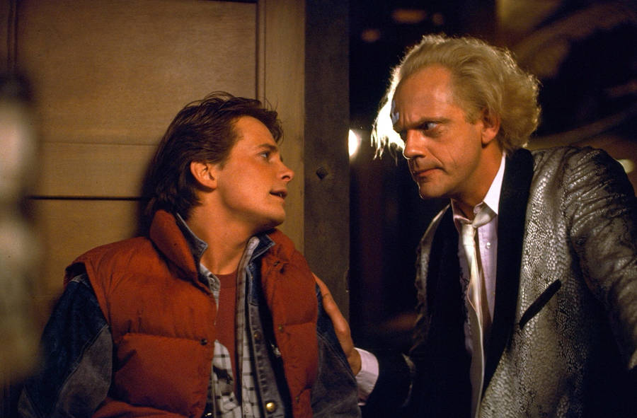 Christopher Lloyd And Michael J. Fox Wallpaper