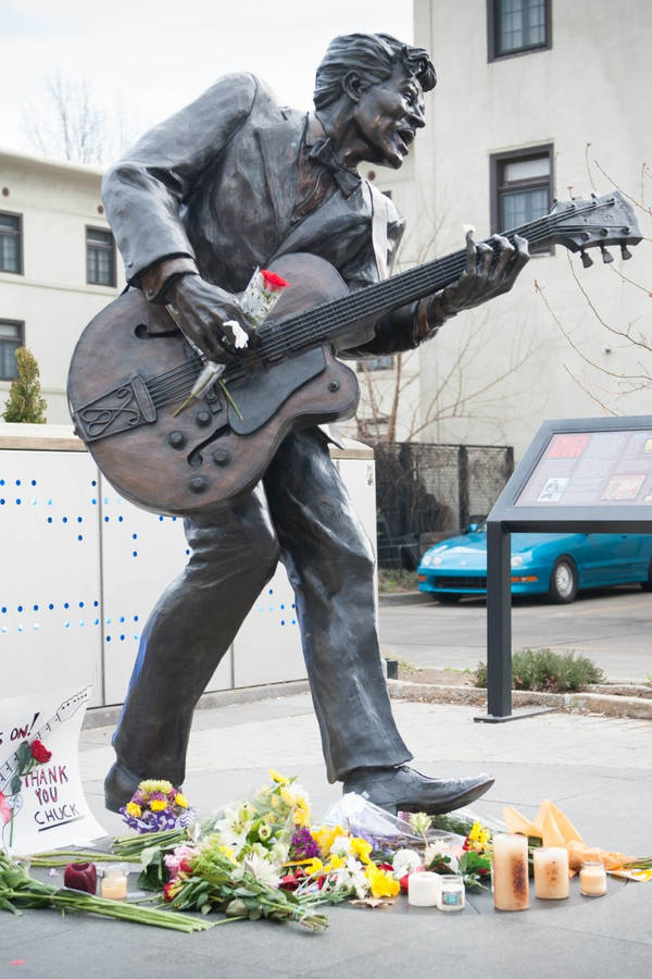 Chuck Berry Statue Wallpaper