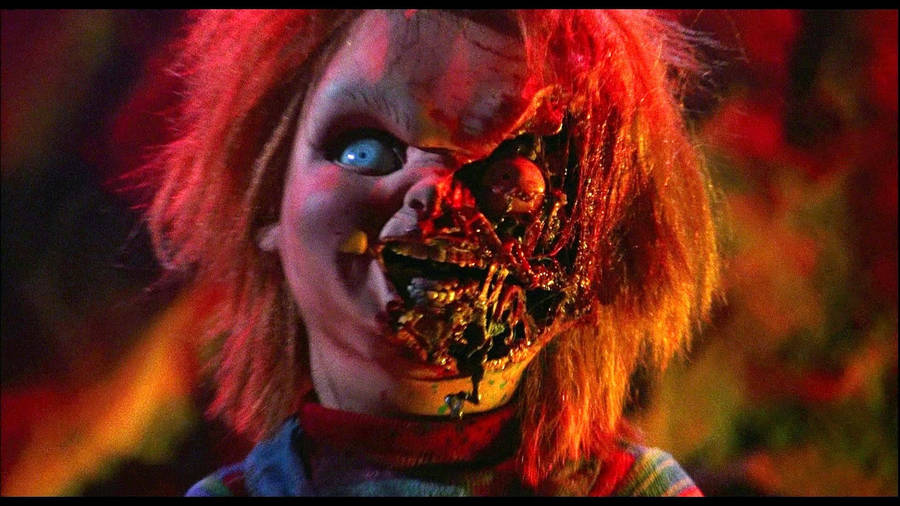 Chucky With Burned Face Wallpaper