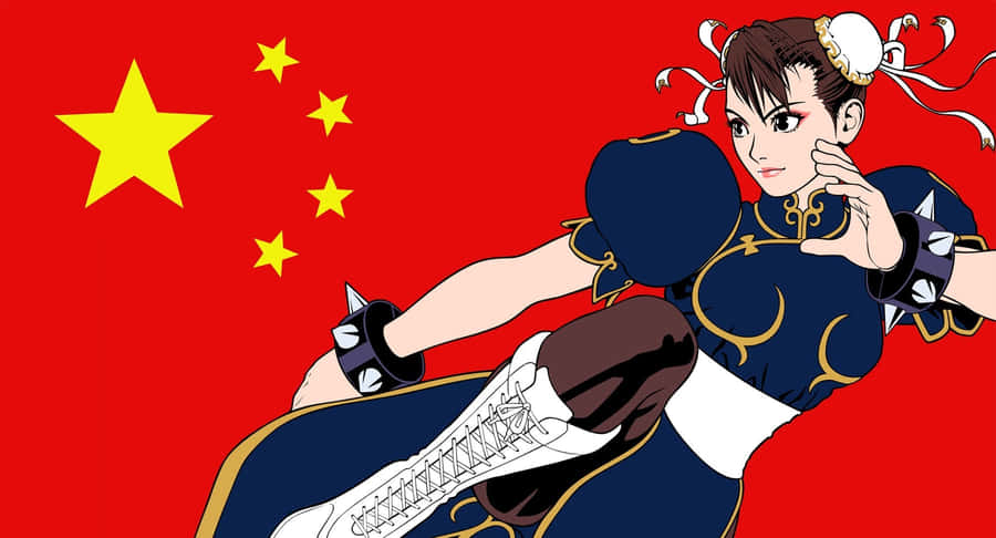 Chun Li Street Fighter Character Illustration Wallpaper