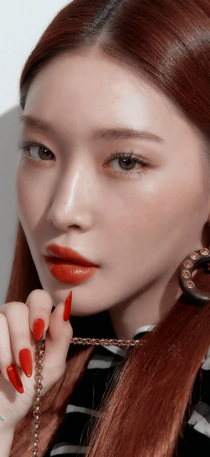 Chungha Face Close-up Wallpaper