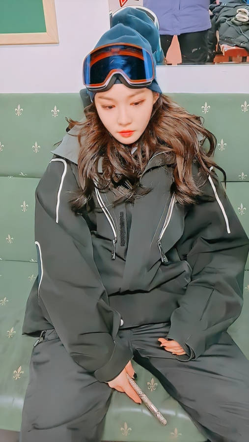 Chungha Ski Outfit Wallpaper