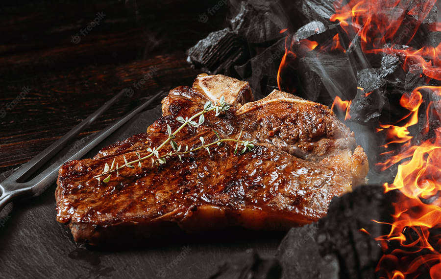 Churrasco With Basil Wallpaper