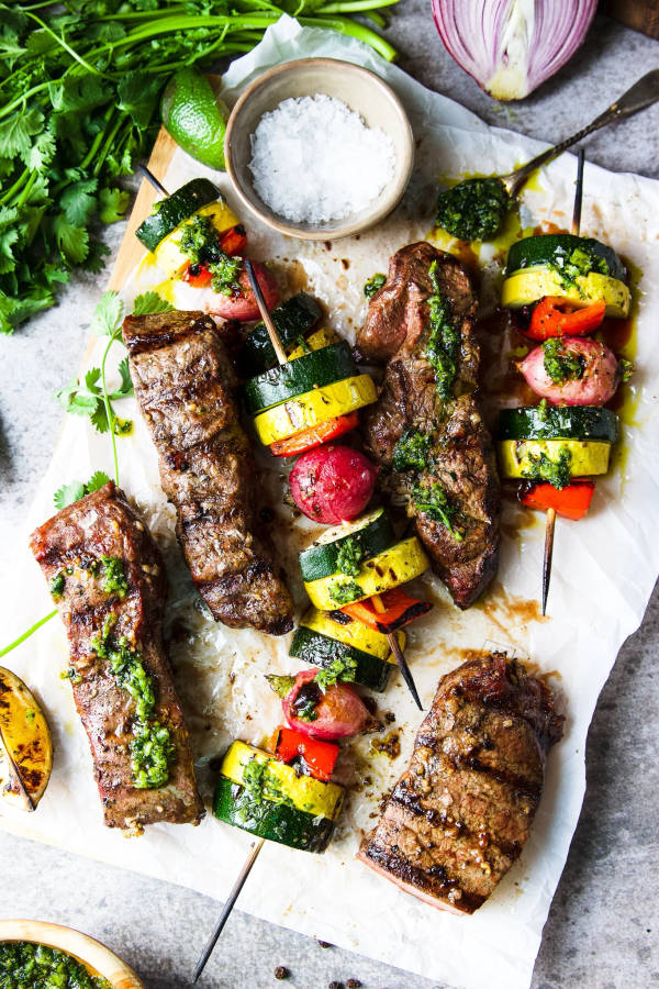 Churrasco With Veggies Wallpaper