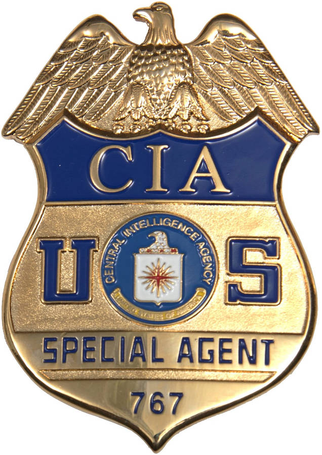 Cia Emblem On Dark Background Wallpaper