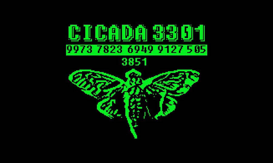 Cicada 3301 Green Logo Wallpaper