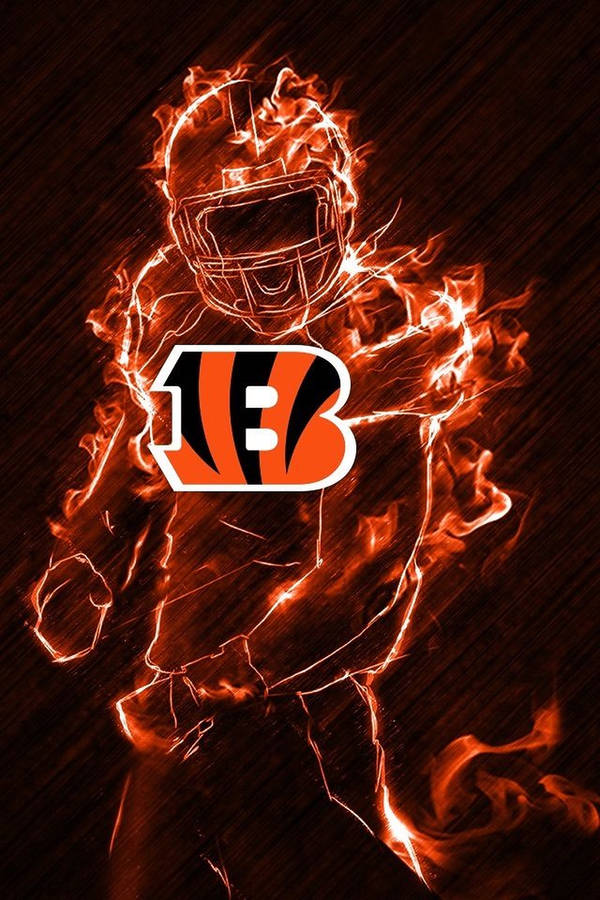 Cincinnati Bengals Flame Art Wallpaper