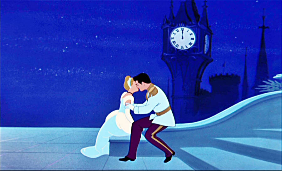 Cinderella's Magical Kiss Wallpaper