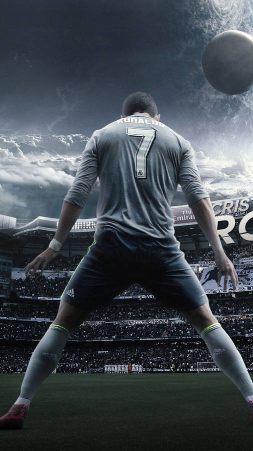 Cinematic Number Seven Cristiano Ronaldo Iphone Wallpaper