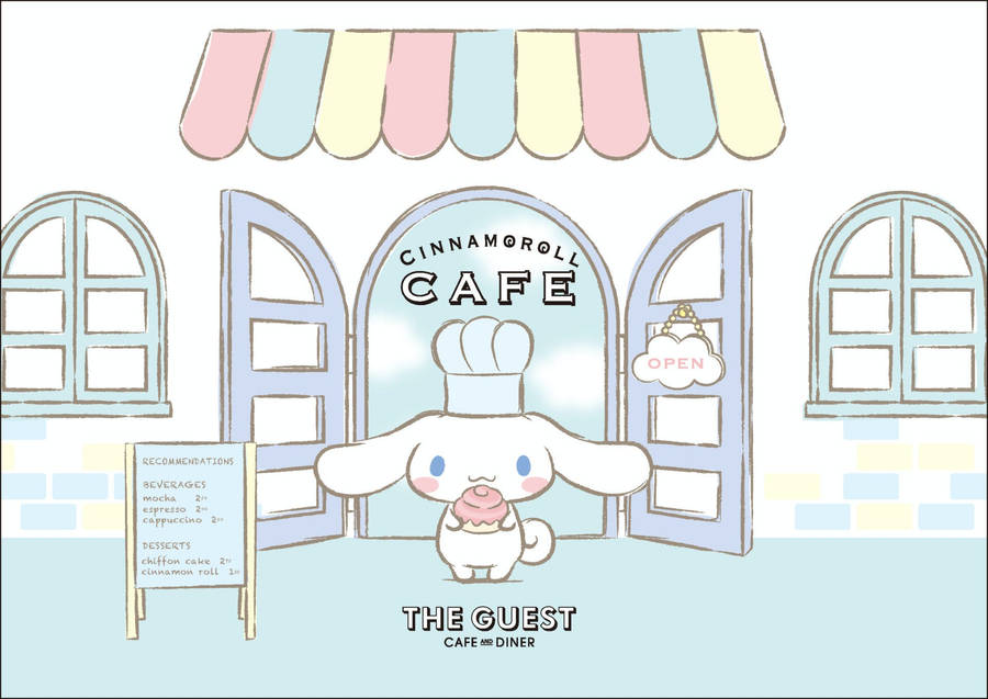 Cinnamoroll Cafe And Diner Wallpaper
