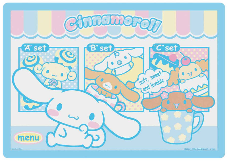 Cinnamoroll Cafe Menu Wallpaper