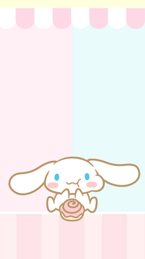 Cinnamoroll With Cinnamon Roll Wallpaper