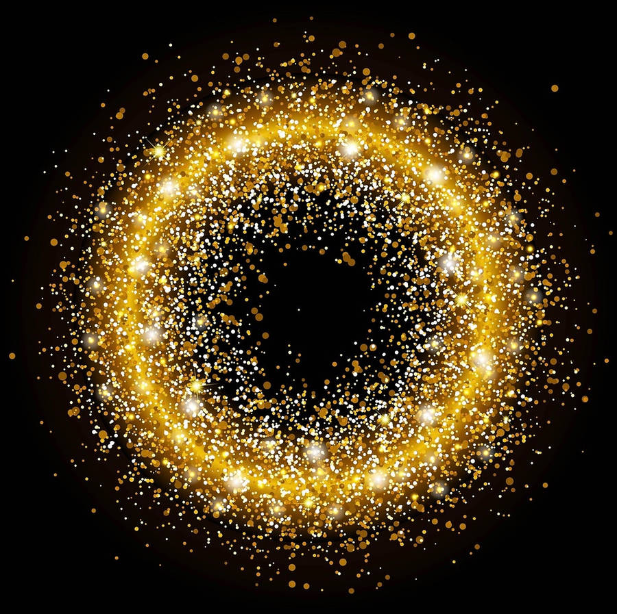 Circular Gold Dust Wallpaper