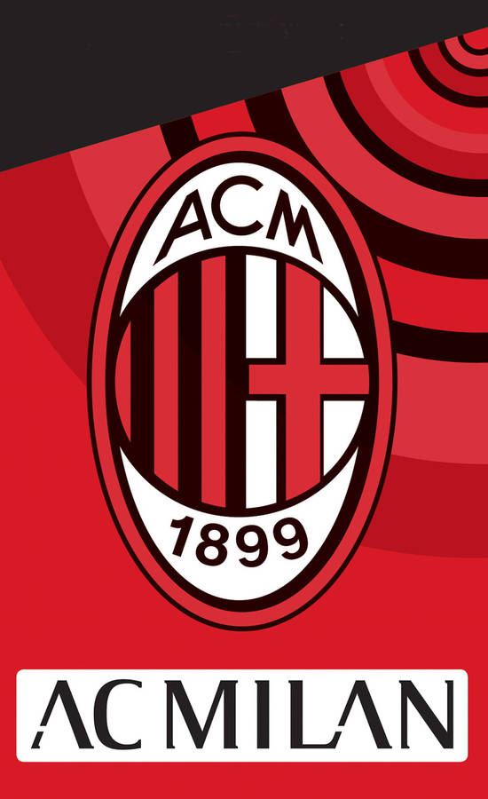 Circular Red Ac Milan Wallpaper